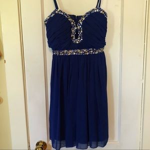 Blue homecoming dress